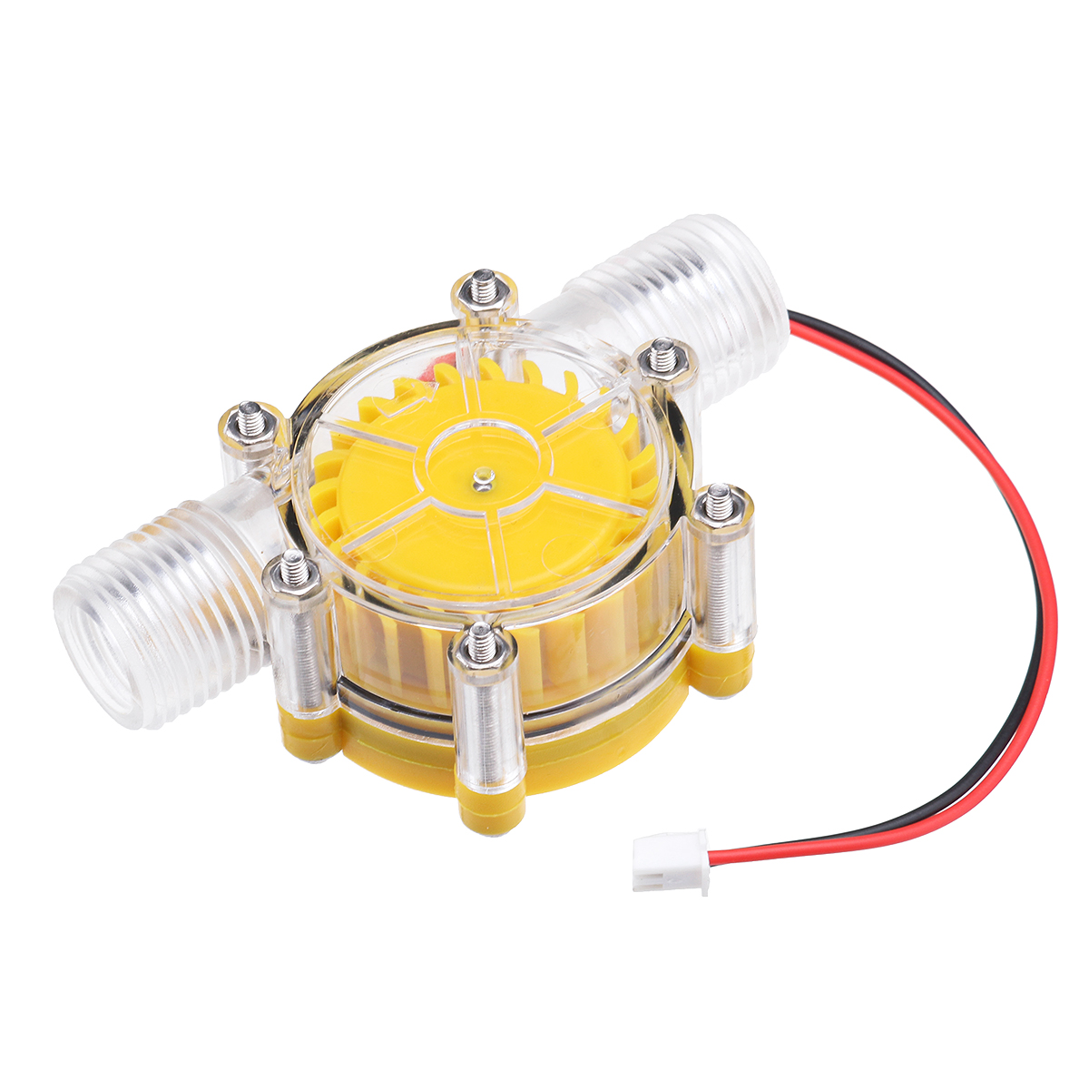 Yellow-Translucent-12V10W-DC-Water-Flow-Pump-Generator-Turbine-Generator-Water-Flow-Hydraulic-DIY-1364996-4