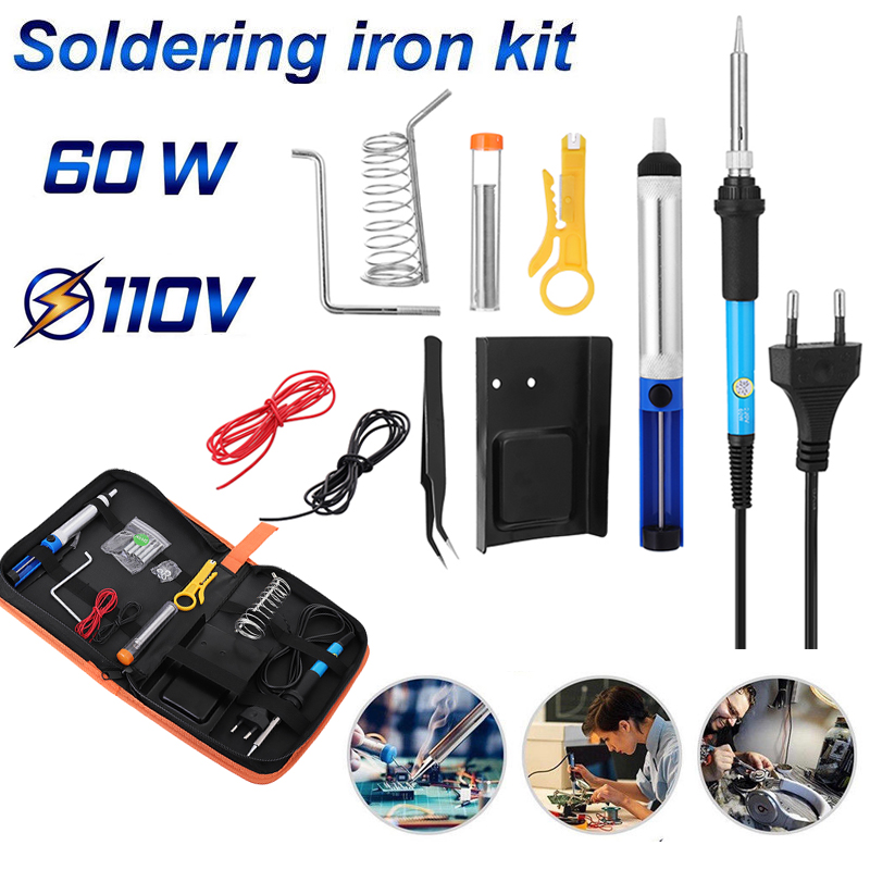 15Pcs-60W-110V220V-Adjustable-Temperature-Electric-Solder-Iron-Welding-Tool-Tweezer-Desoldering-Pump-1359965-3