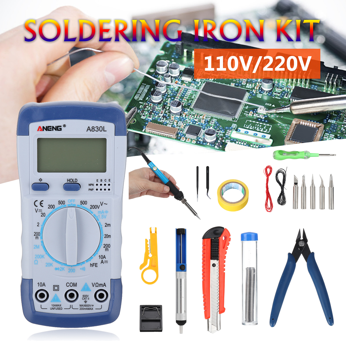 21Pcs-60W-220V110V-Multimeter-Kit-Adjustable-Temperature-Electric-Soldering-Iron-Set-1773173-1