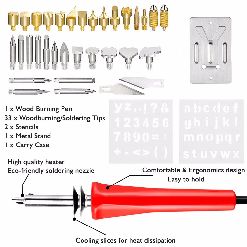 30pcs-30W-200-240V-Creative-Wood-Burning-Tools-Kit-Set-for-Pyrography-Carving-Embossing-with-Case-1312332-2