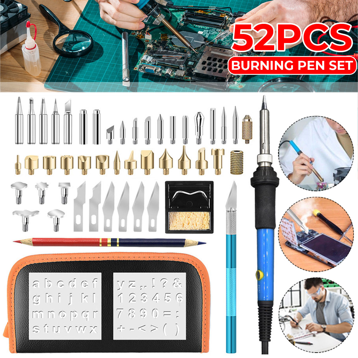 52Pcs-110V-220V-60W-Wood-Burning-Pen-Set-Stencil-Soldering-Tips-Tools-Pyrography-Kit-1755369-1