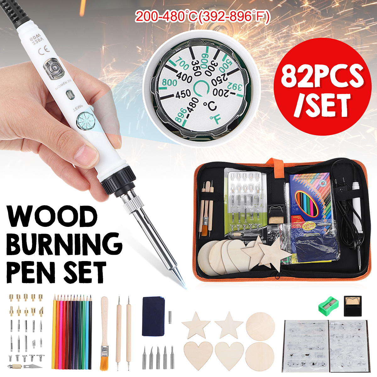 82Pcs-Electric-Soldering-Iron-DIY-Wood-Burning-Pen-Carft-Pyrography-Tools-Kit-1708680-1