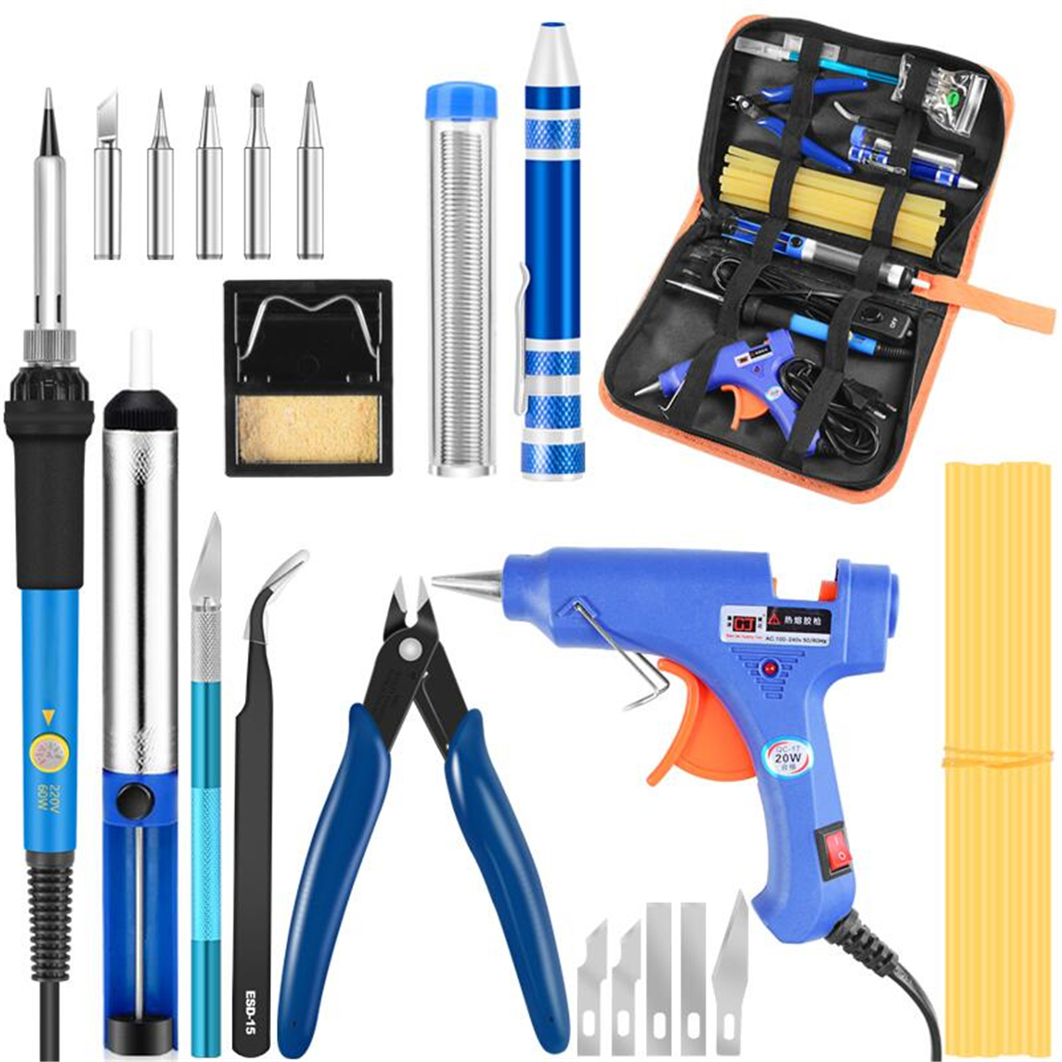 Electric-Soldering-Iron-Set-Desoldering-Pump-Welding-Hot-Melt-Glue-G-un-Hand-Tool-Sets-110V220V-1417314-1