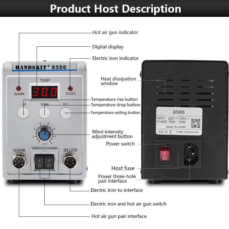 Handskit-8586-2-in-1-Soldering-Staiton-Hot-Air-SMD-BGA-Rework-Welding-Station-220V-Portable-Solderin-1706740-2