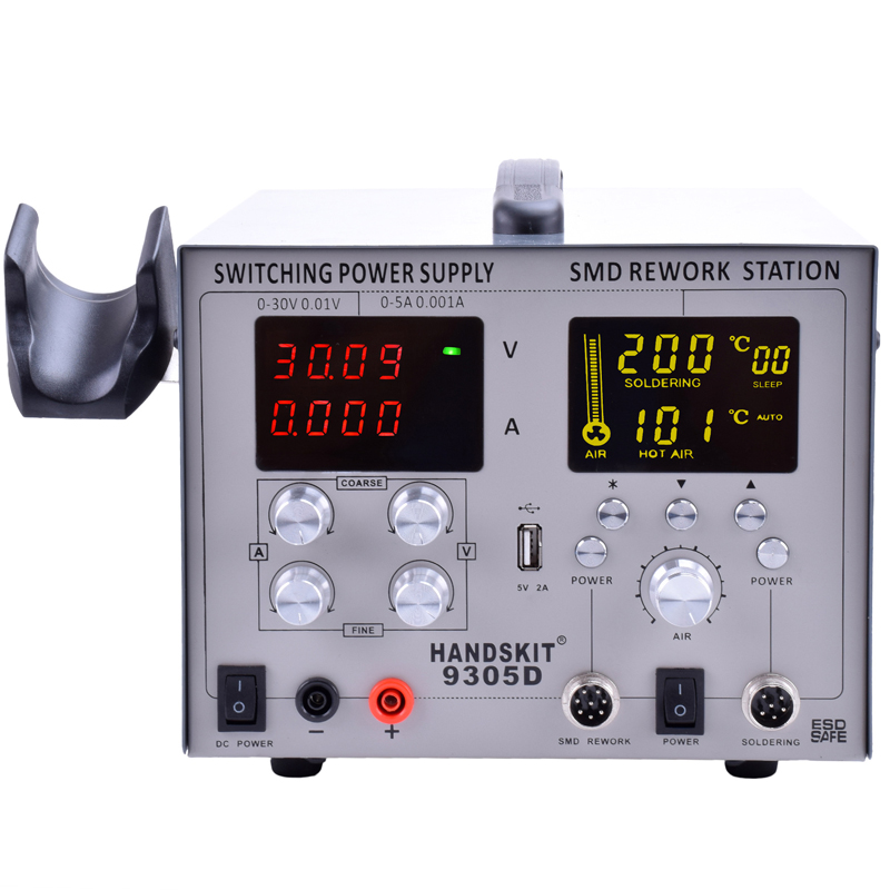 Handskit-9305D-4-in-1-Hot-Air-Rework-Station--Soldering-Iron-Station--30V-5A-DC-Power-Supply-1388161-9