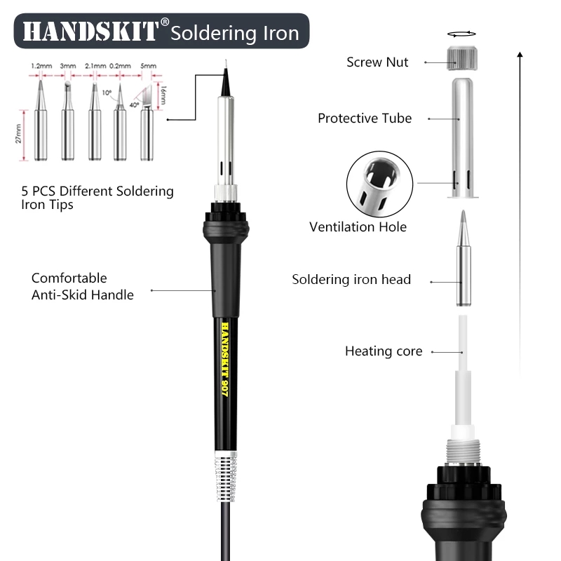 Handskit-STC-Soldering-Station-100-500-Degree-OLED-Display-4Pin-Temperature-Controll-With-Soldering--1873519-2