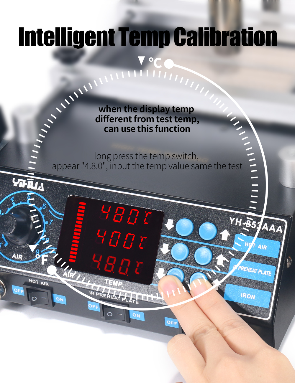YIHUA-853AAA-220V-3-In-1-Preheating-Station-Infrared-BGA-Rework-Soldering-Station-Hot-Air-Gun-60W-Ti-1390780-9