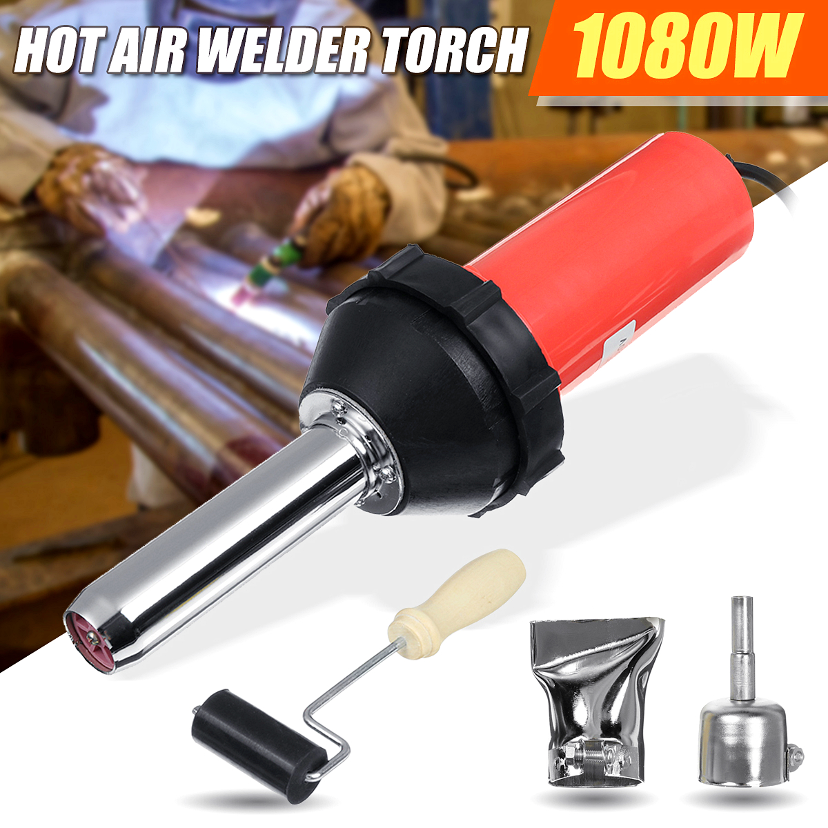 1080W-Plastic-Hot-Air-Welding-Tool-Welder-Torch-with-2Pcs-Nozzles--Roller--Adapter-1558534-1