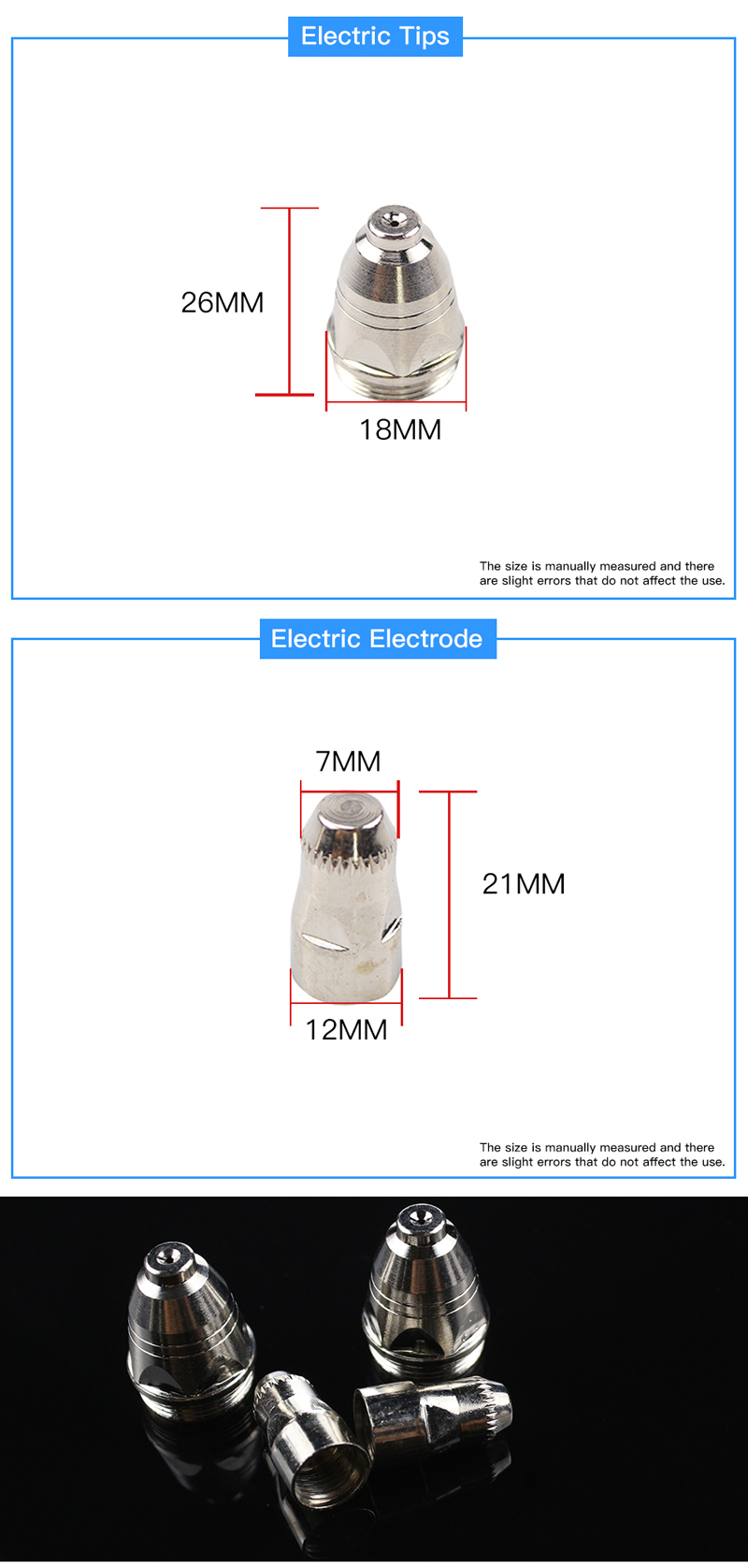 20Pcs-P80-Consumables-Tips-Electrode-for-80A-100A-Air-Plasma-Cutter-CUT80-CUT100-and-WSM-Welding-Mac-1722314-2