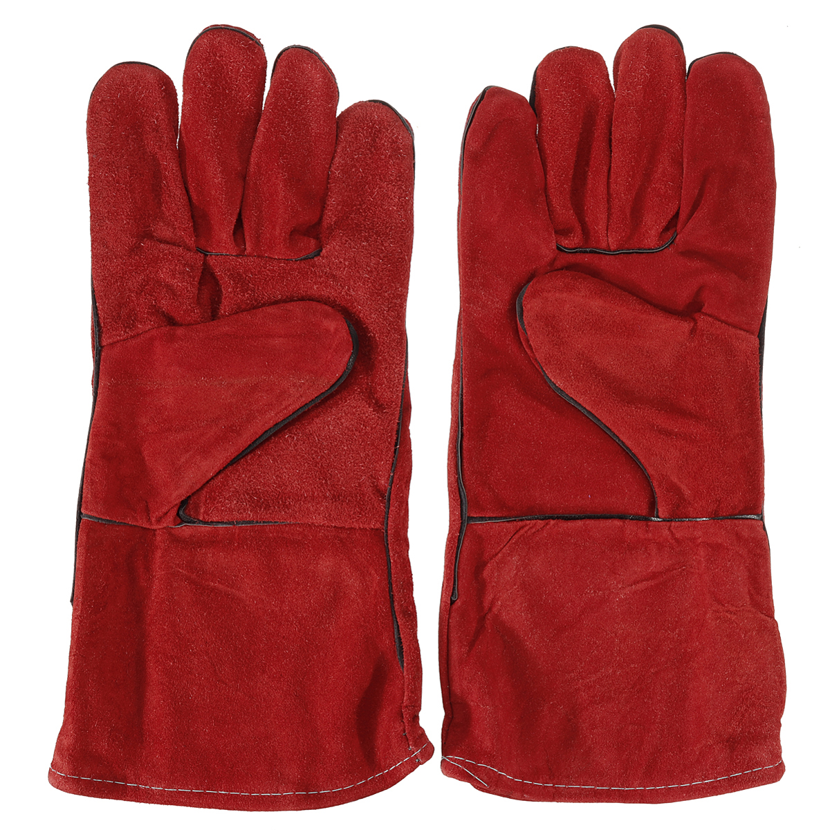 2PCS-14quot-Heavy-Duty-Gardening-Welder-Gloves-Men-Women-Thorn-Proof-Non-Slippery-Leather-Work-1924044-11