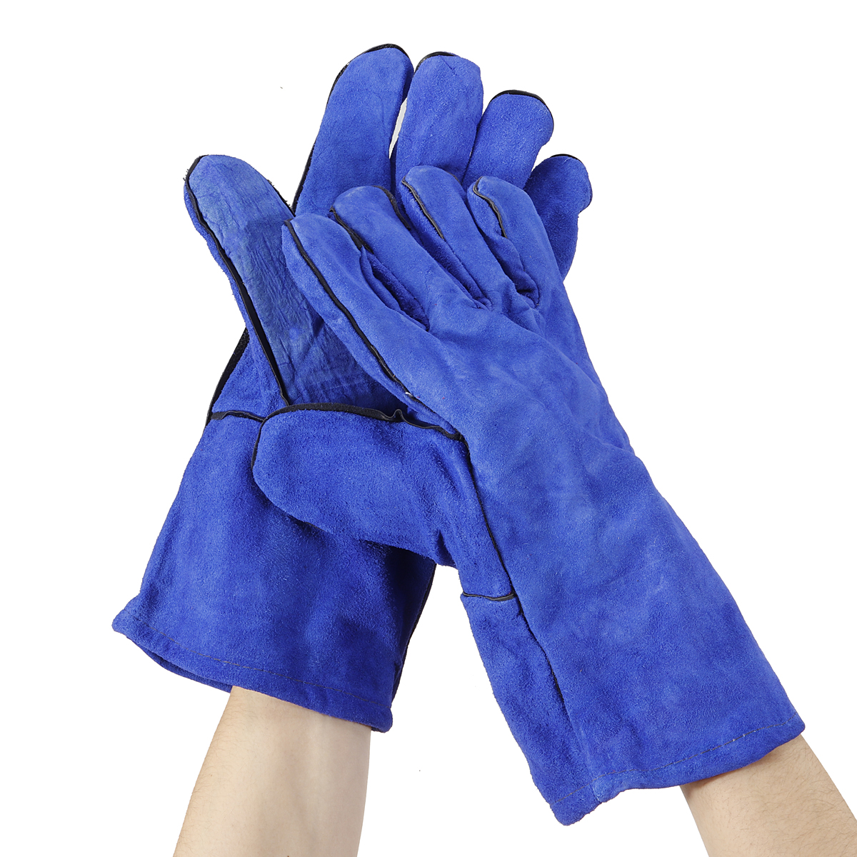 2PCS-14quot-Heavy-Duty-Gardening-Welder-Gloves-Men-Women-Thorn-Proof-Non-Slippery-Leather-Work-1924044-6