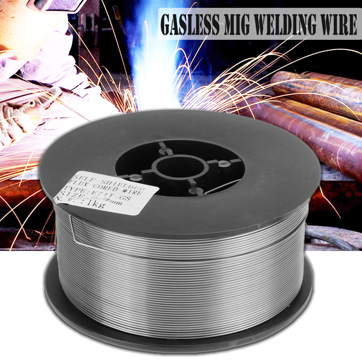 E71T-11-Gasless-MIG-Welding-Solder-Wire-Mild-Roll-Flux-Cored-No-Gas-09mm-1401021-2