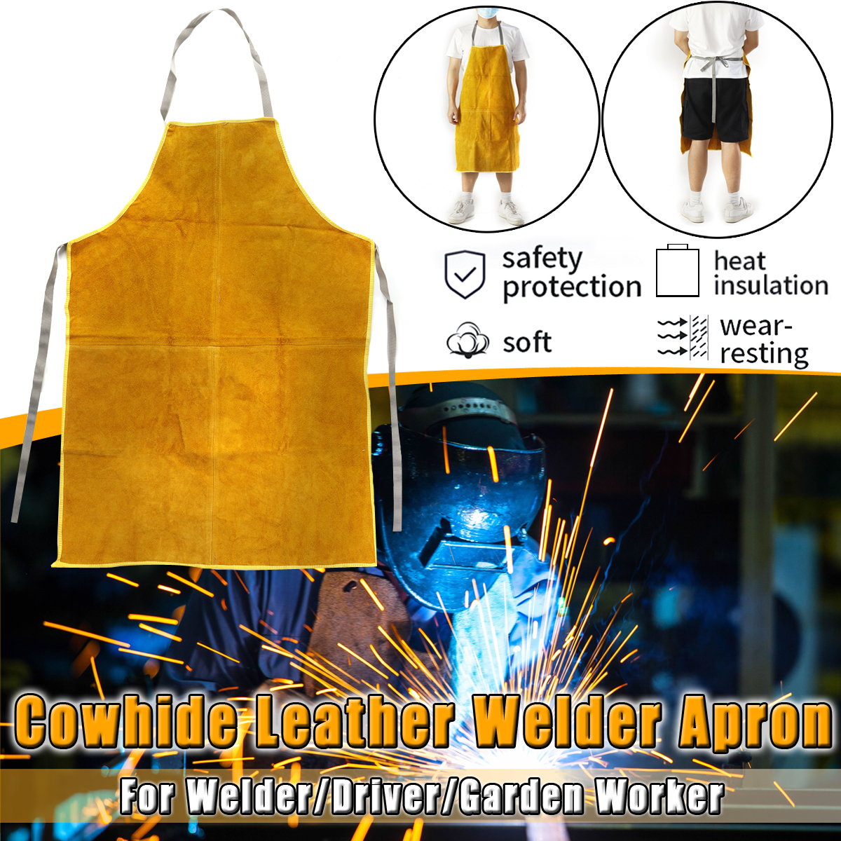 Gardening-Welding-Apron-Protection-Men-Women-Thorn-Proof-Leather-Work-Yellow-1706308-2