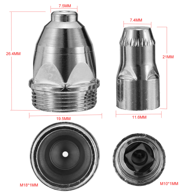 P-80-Torch-Plasma-Cutter-Cutting-Consumable-NozzleTips-Electrode-P-80-1286579-1