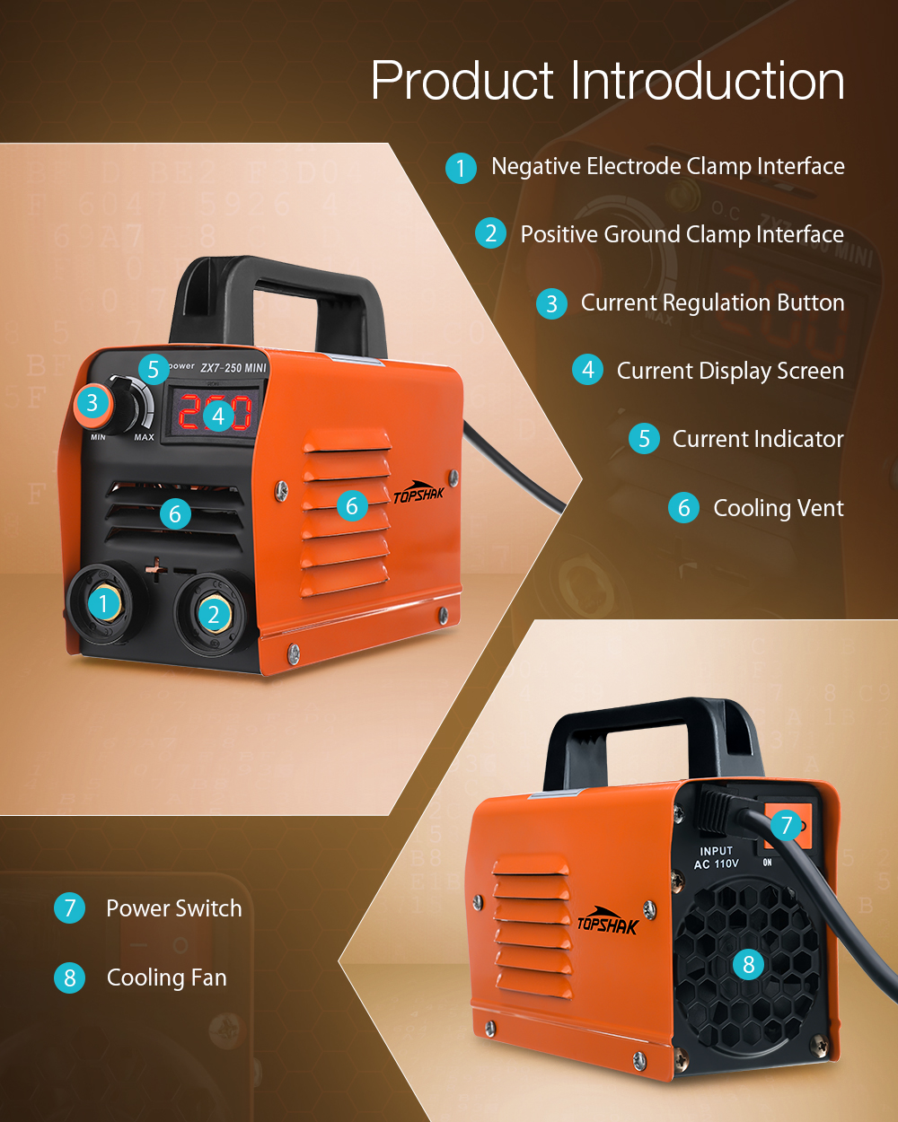 Topshak-ZX7-250-250A-110V-Mini-Electric-Welding-Machine-Portable-Current-Digital-Display-IGBT-Welder-1726914-6