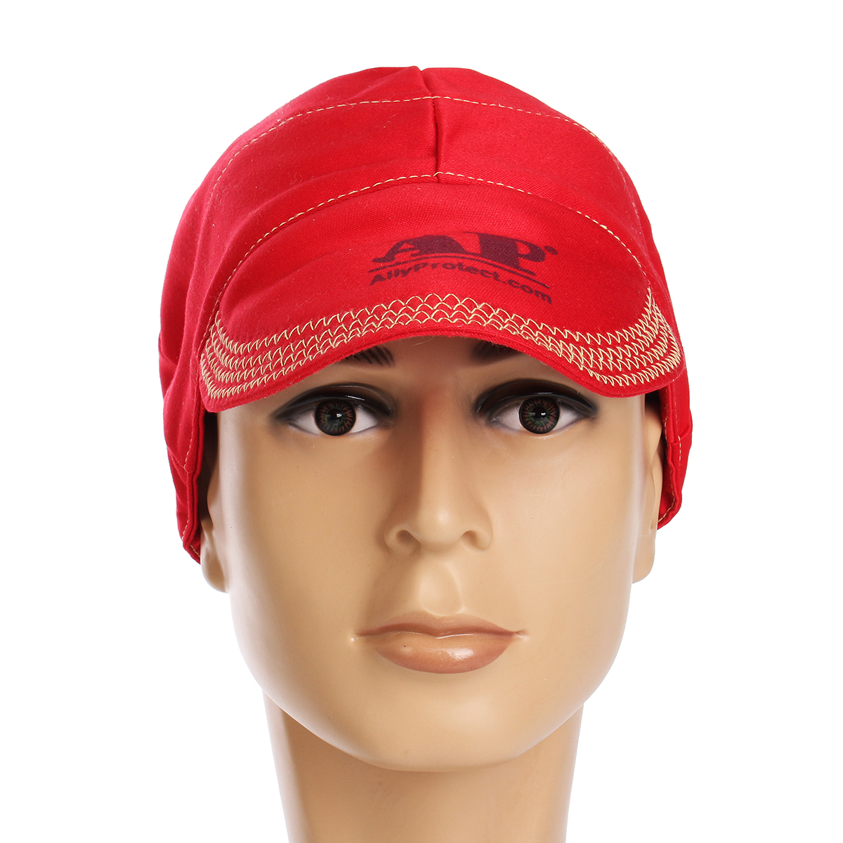 Universal-Elastic-Welding-Flame-Retardant-Cloth-Hat-Cap-Head-Protect--RED-1251053-5