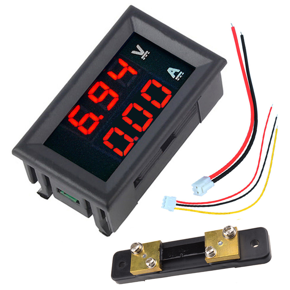 056quot-DC-100V-50A-RedRed-Dual-LED-Display-Mini-Digital-Voltmeter-Ammeter-Panel-Amp-Volt-Voltage-Cu-1519478-1