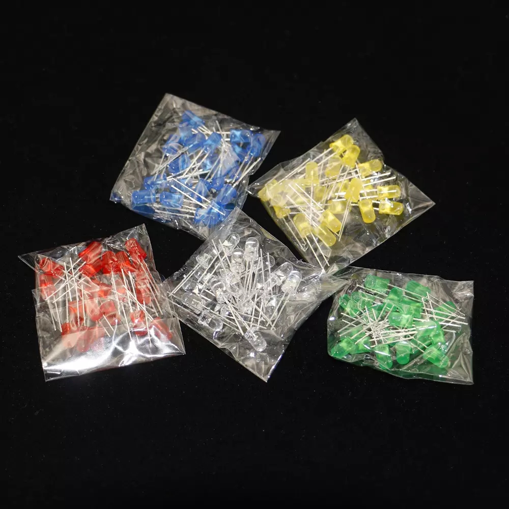 100pcs-5mm-LED-Diode-Assorted-Kit-White-Green-Red-Blue-Yellow-Orange-Pink-Purple-Warm-White-DIY-Ligh-1898779-1