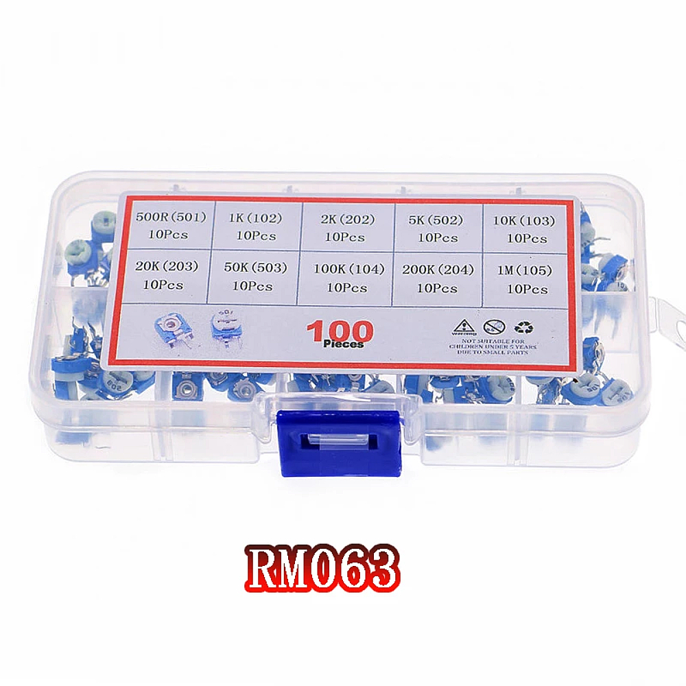 100pcs-RM063-Trimmer-Potentiometer-Adjustable-Resistor-Kit-500R-1K-2K-5K-10K-20K-50K-100K-200K-1M-Po-1902114-4