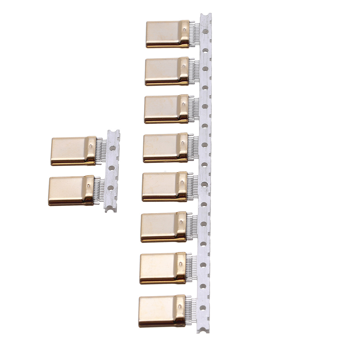 10PCS-31-TYPE-C-Stretch-Male-Shell-Full-Gold-Plated-1U-24P-Double-Sided-Splint-09-Card-Hook-Foot-L10-1845789-3