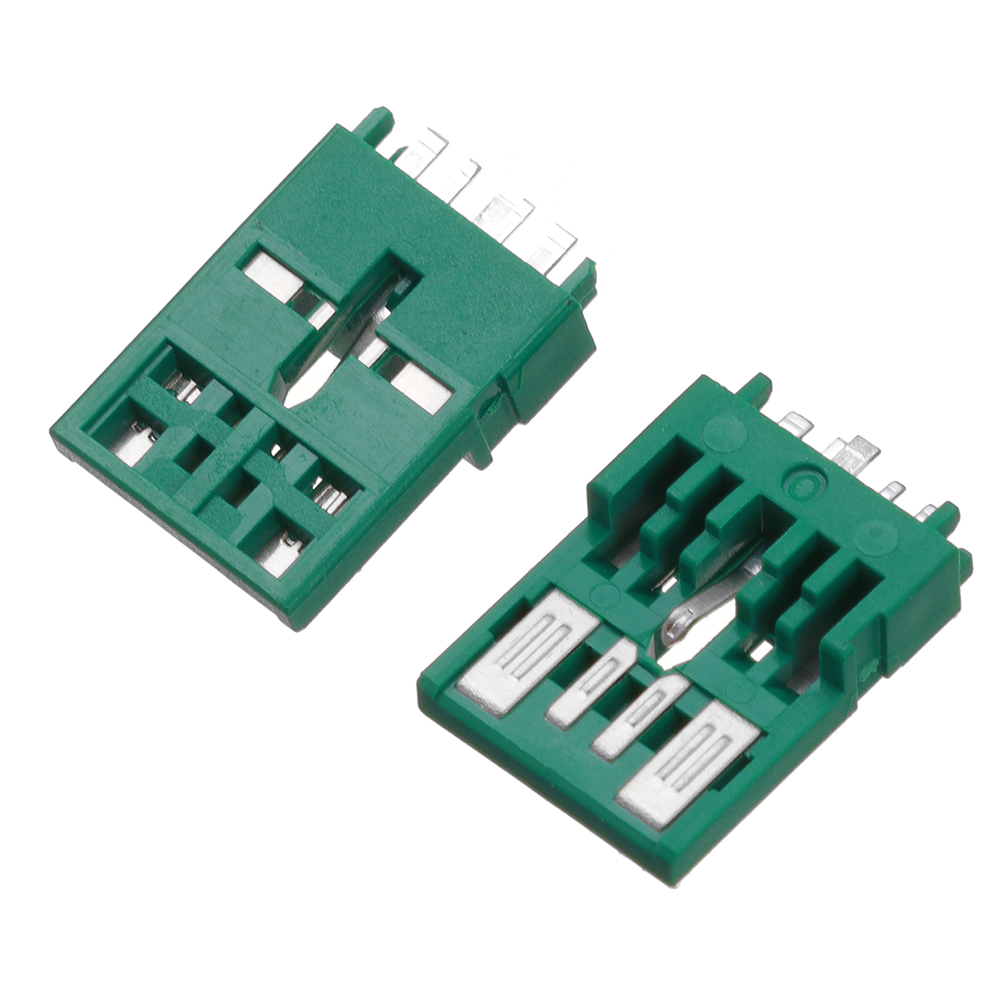 10PCS-USB-AM-30-Welding-Plate-Type-High-Current-Male-Short-Body-170mm-5p-Green-Two-Piece-Iron-Shell--1845717-3