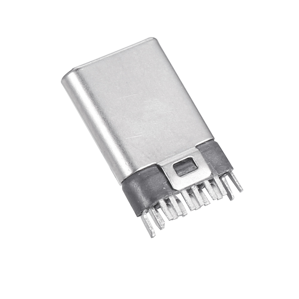 10PCS-USB-TYPE-C31-20pin-Male-Riveting-Simple-Version-Black-Glue-Connector-1845770-3