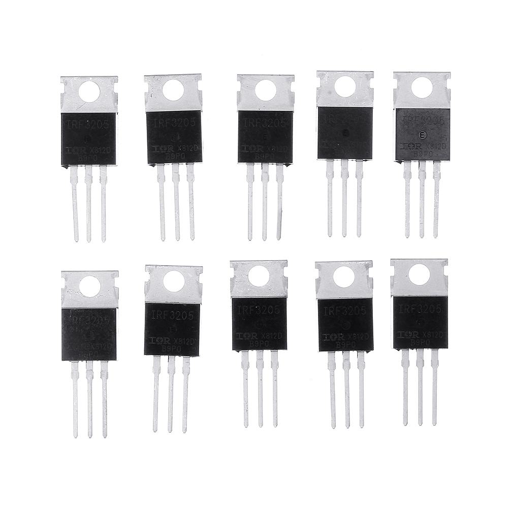10Pcs-IRF3205-IRF3205PBF-MOSFET-MOSFT-55V-98A-8mOhm-973nC-TO-220-Transistor-1408318-2