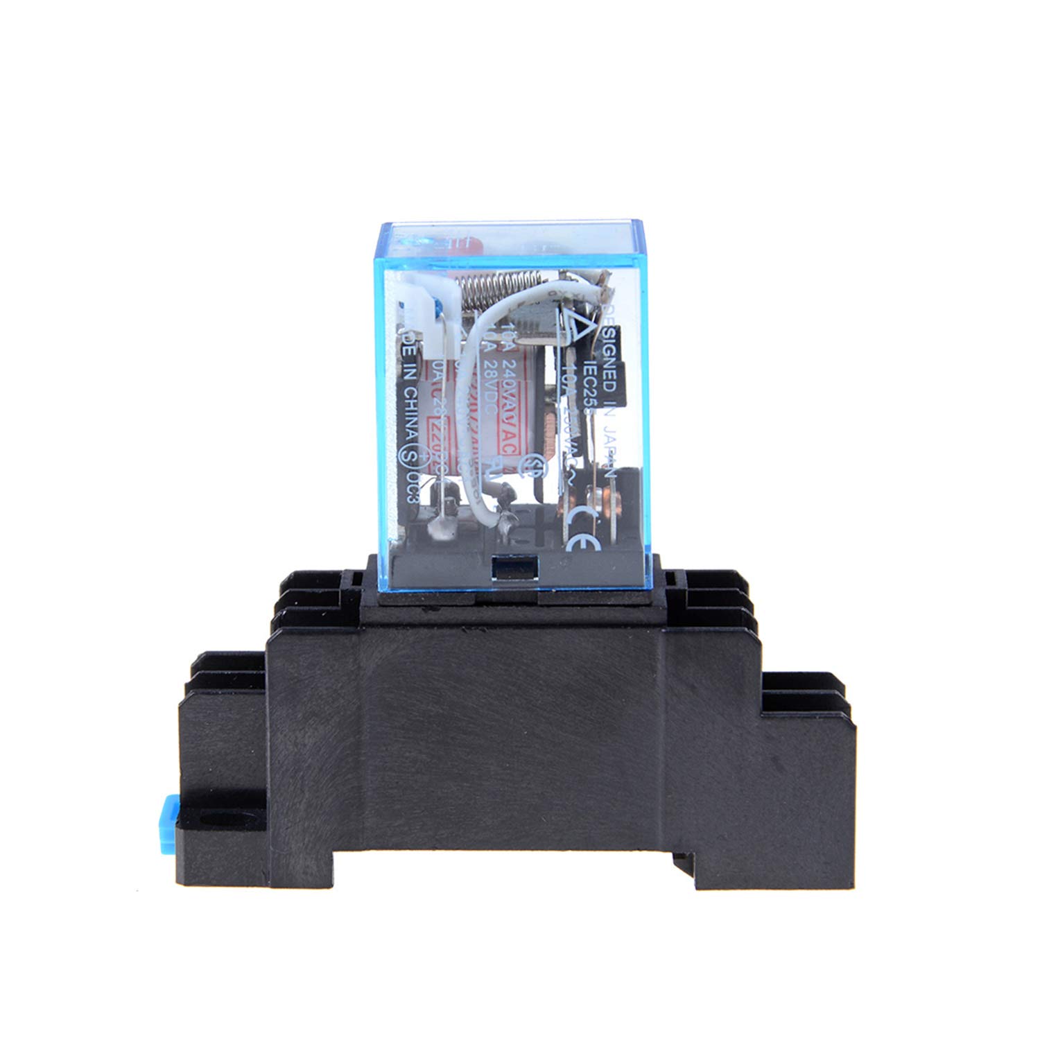 10Pcs-LY2NJ-Relay-DC12V-DC24V-AC110V-AC220V-Small-Relay-10A-8-Pins-Coil-DPDT-With-Socket-Base-1758422-2
