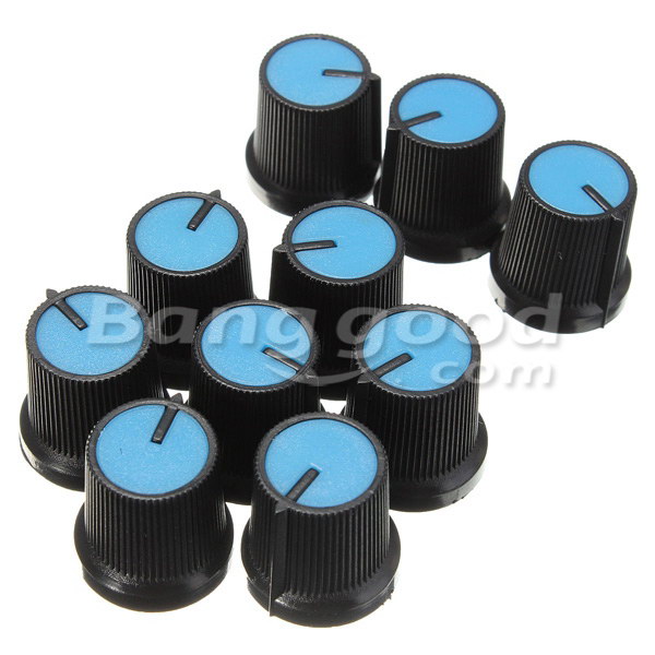 10Pcs-Plastic-For-Rotary-Taper-Potentiometer-Hole-6mm-Knob-953378-1