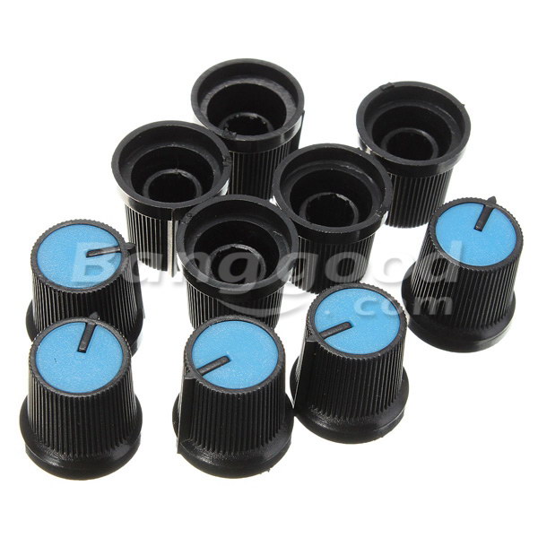 10Pcs-Plastic-For-Rotary-Taper-Potentiometer-Hole-6mm-Knob-953378-2