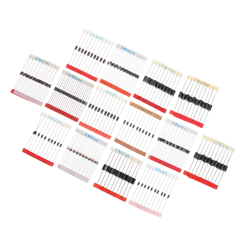 200pcs-Fast-Switching-Schottky-Diode-Assorted-Kit-1N4001-1N4004-1N4007-1N5408-UF4007-FR207-1N5817-1N-1584755-2