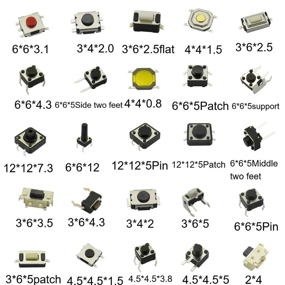250pcs-25Values-Micro-Switch-Assorted-Push-Button-Tact-Switches-Reset--Mini-Leaf-Switch-SMD-DIP-24-3-1898397-1