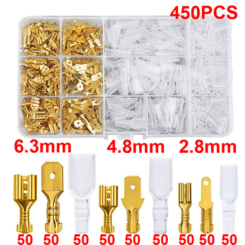 284863mm-Crimp-Terminals-Electrical-Insulated-Female-Male-Wire-Connector-Spade-Connectors-Terminals--1971008-11