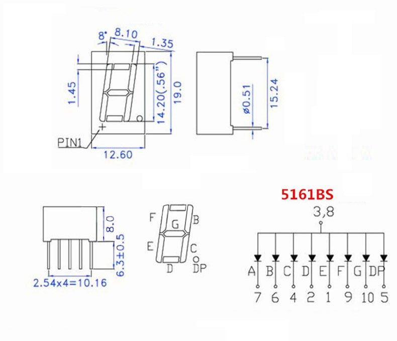 2Pcs-5161BS-056-inch-LED-Digital-Tube-One-digit-Common-Anode-Bright-Red-Light-1783411-1