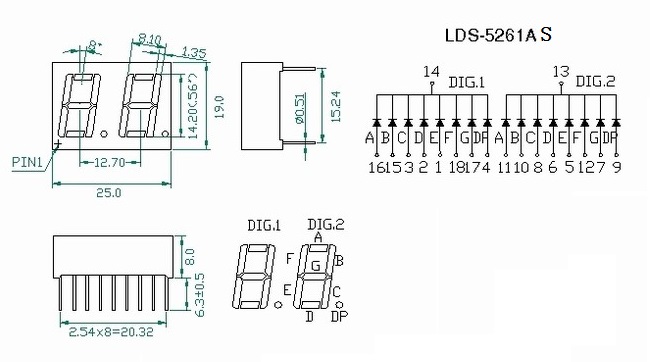 2Pcs-SH5261AS-1413-056-inch-LED-Digital-Tube-Two-digit-Common-Cathode-Bright-Red-Light-1777172-1