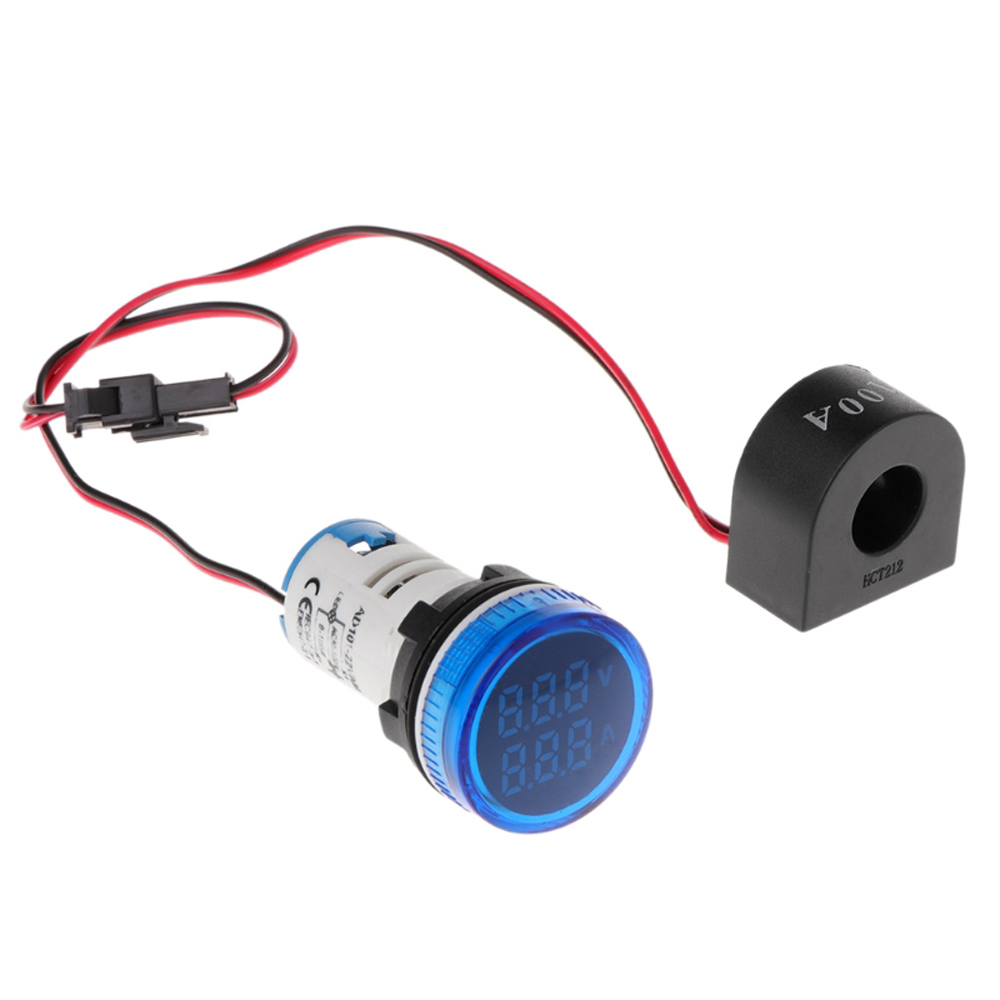 3pcs-Blue-Light-2in1-22mm-AC50-500V-0-100A-Amp-Voltmeter-Ammeter-Voltage-Current-Meter-With-CT-Au23-1515826-1