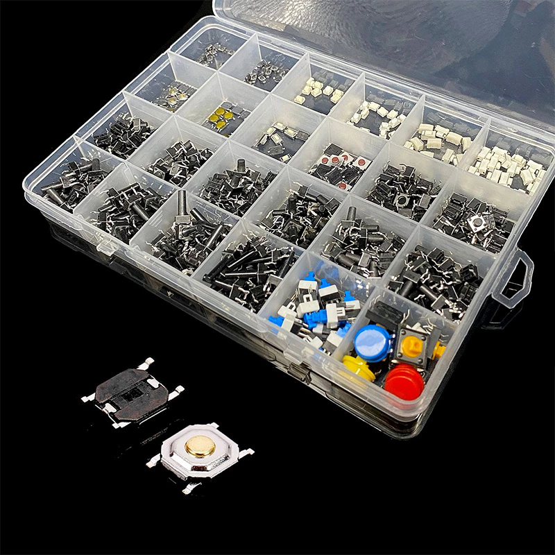 460PCS-Tact-Switch-Push-Button-Switch-Micro-Switch-For-Car-RemotTVToysHome-Use-Button-Caps-Kit-1973870-6