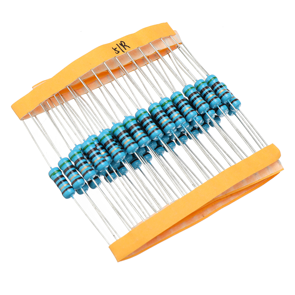 50pcs-1W-51R-Metal-Film-Resistor-1-51-ohm-Resistance-1651011-3