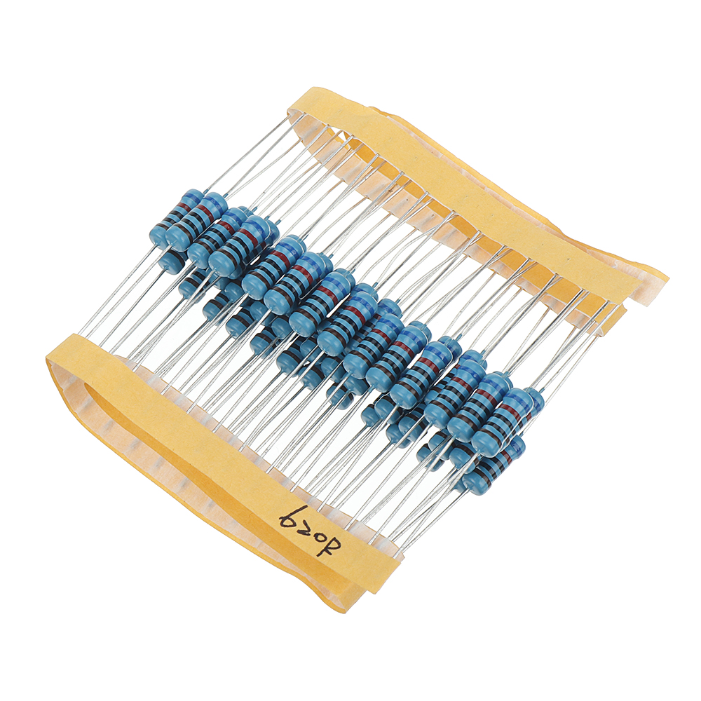 50pcs-1W-620R-Metal-Film-Resistor-1-620-ohm-Resistance-1650607-2