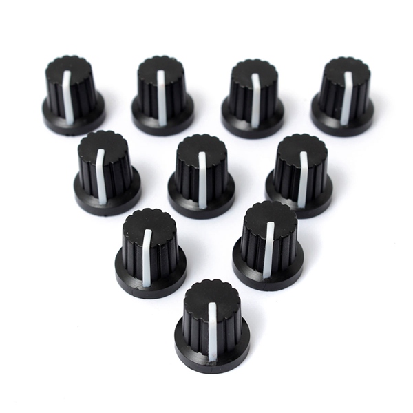 50pcs-6mm-Shaft-Hole-Dia-Plastic-Threaded-knurled-Potentiometer-Button-Cap-1185875-1