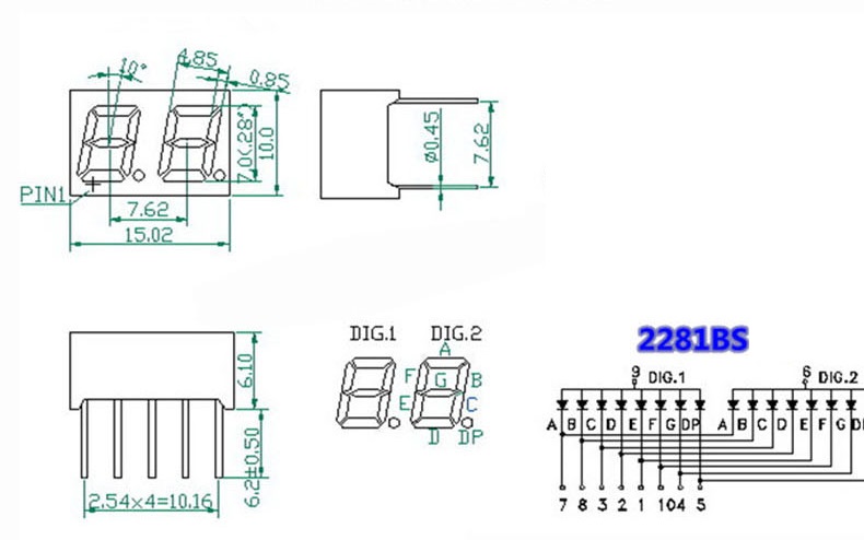 5Pcs-2281BS-028-inch-LED-Digital-Tube-Two-digit-Common-Anode-Bright-Red-Light-1769423-1