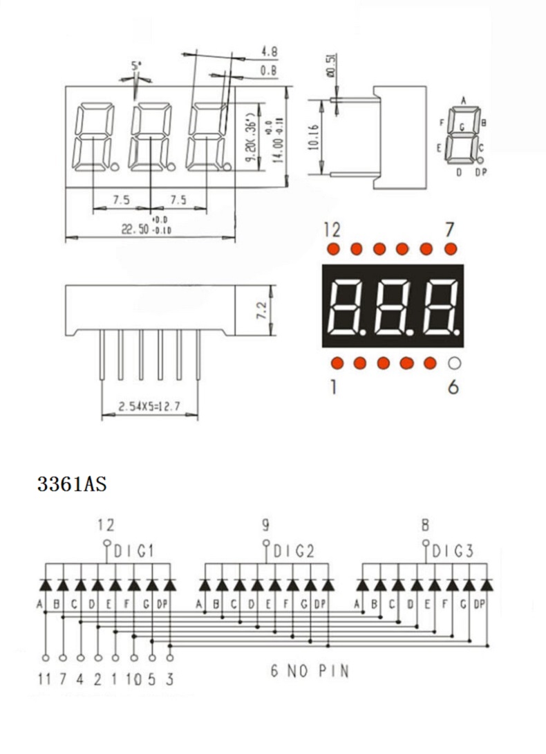 5Pcs-3361AS-036-inch-LED-Digital-Tube-Three-digit-Common-Cathode-Bright-Red-Light-1769399-1