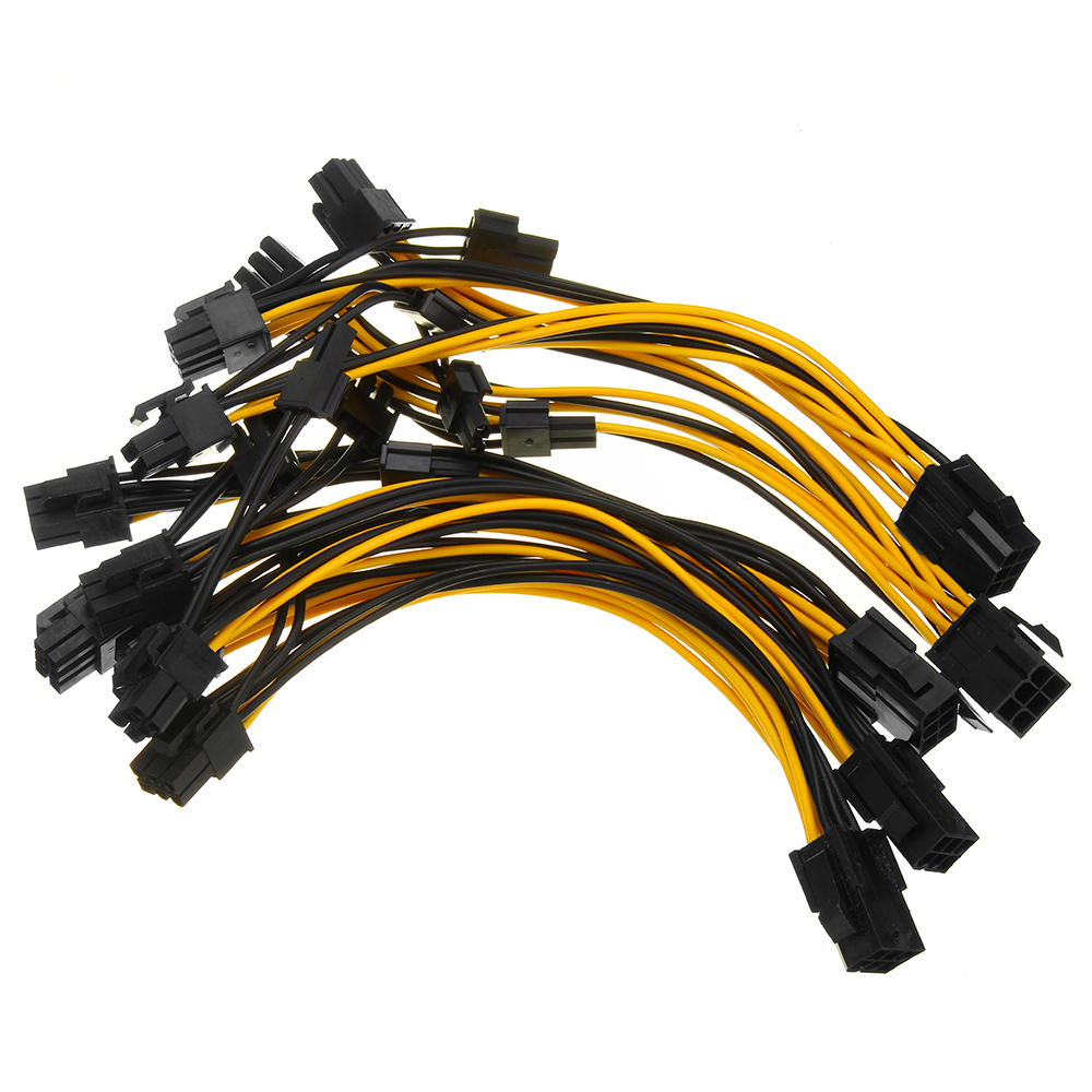 5Pcs-PCI-E-6-pin-To-2x-62-pin-Power-Splitter-Cable-PCIE-PCI-Express-1422078-2