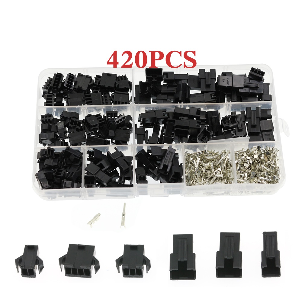 AOQDQDQD-420pcs-SM-254-Pitch-2p-3p-4p-254mm-Terminals-20-Sets-Kit-with-Box-1783401-1
