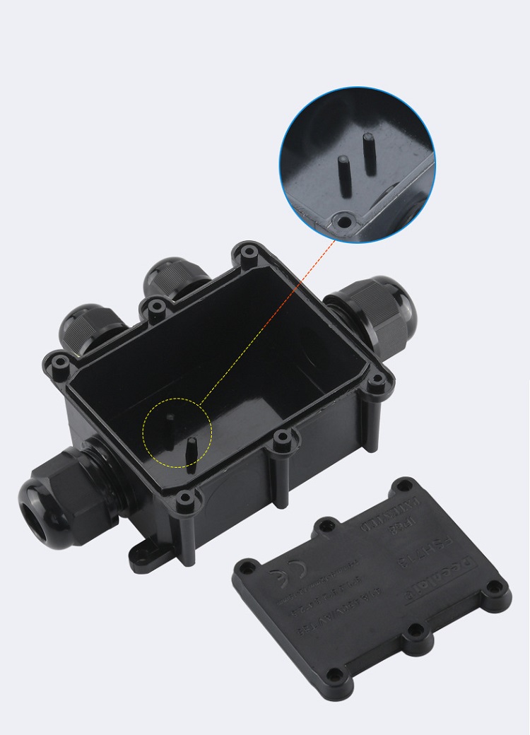 Deenlai-2P3P4P-Small-Plastic-PC--IP68-Waterproof-Electrical-Junction-Box-713-with-Terminal-1876943-5