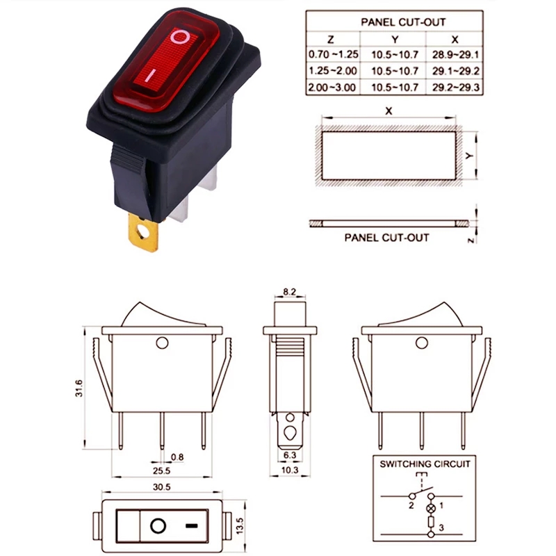 KCD3-23-Position-3Pin-ON-OFFON-OFF-ON-15A-250V-AC20A-125V-AC-Light-Waterproof-Rocker-Power-Switch-wi-1905492-2