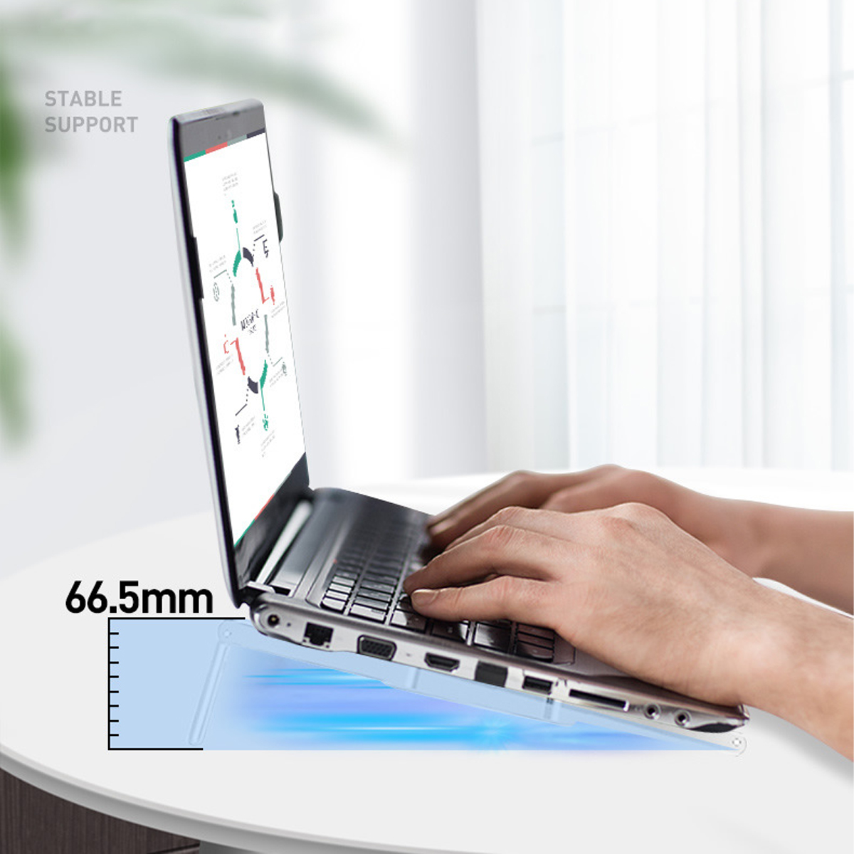Laptop-Radiator-Portable-Storage-Three-Core-Fan-Cooling-Base-RGB-Light-Emitting-Computer-Bracket-1873604-4