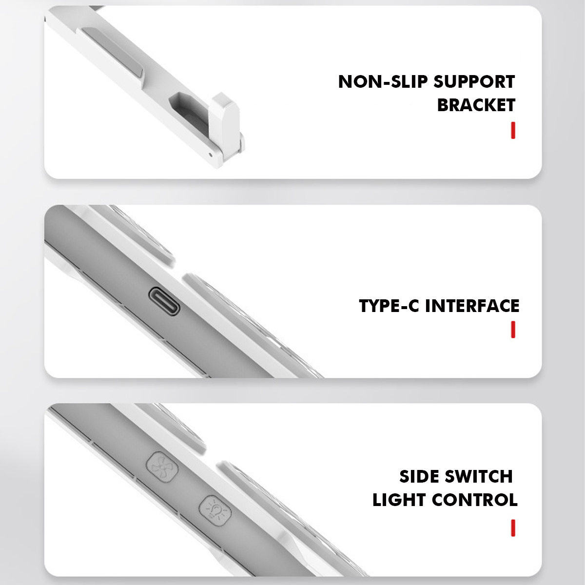 Laptop-Radiator-Portable-Storage-Three-Core-Fan-Cooling-Base-RGB-Light-Emitting-Computer-Bracket-1873604-9