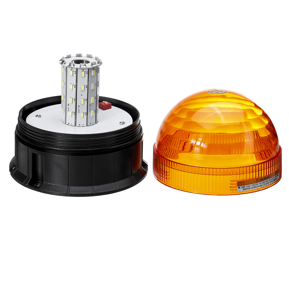 DC12-24V-40LED-Magnetic-Roof-Rotating-Flash-Amber-Beacon-Strobe-Tractor-Warning-Signal-Light-1621524-7