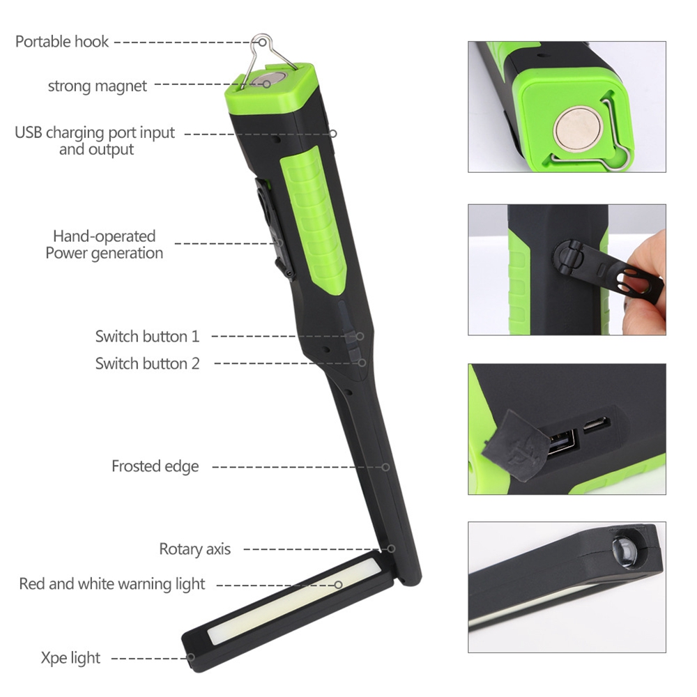 Portable-COB-LED-USB-Rechargeable-Magnetic-Work-Light-Hook-Foldable-Camping-Tent-Torch-Flashlight-1510765-2